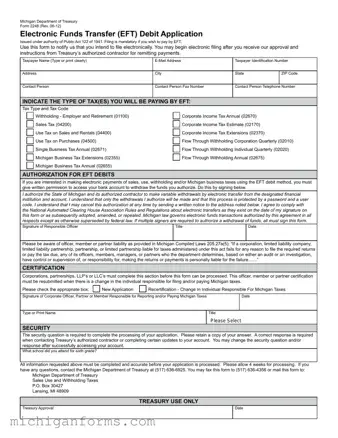 Michigan 2248 PDF Form