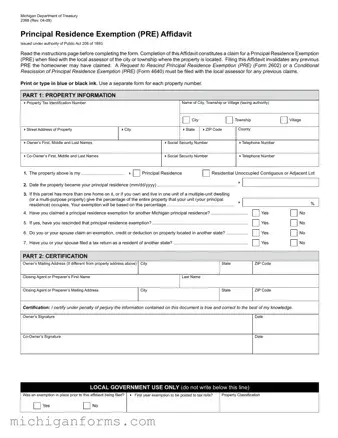 Michigan 2368 PDF Form