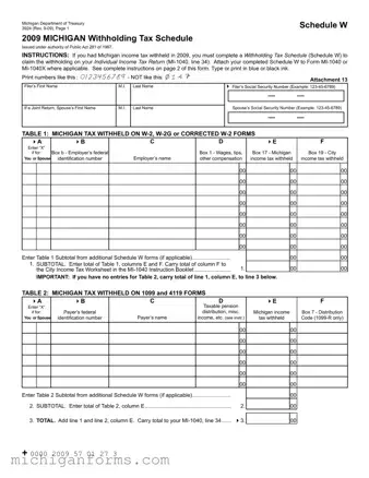 Michigan 3924 PDF Form