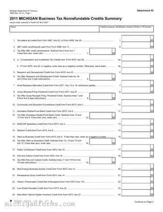 Michigan 4568 PDF Form