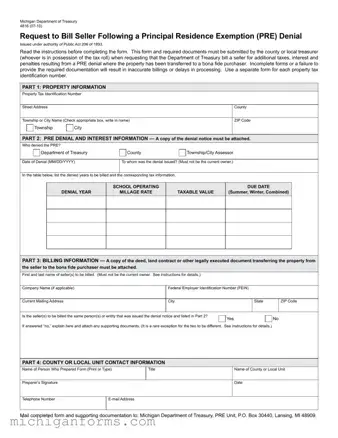 Michigan 4816 PDF Form