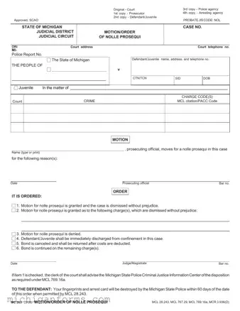 Michigan Mc 263 PDF Form