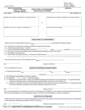 Michigan Mc 49 PDF Form