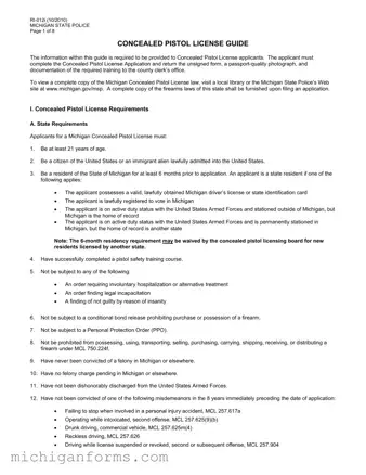 Michigan Ri 012 PDF Form